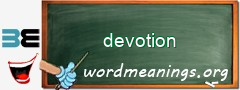 WordMeaning blackboard for devotion